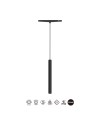MAGNETO mini * COLGANTE LED 5W 24º NEGRO